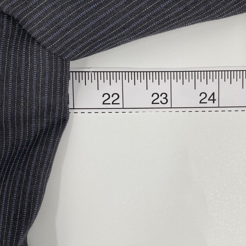 Jos. A. Bank Men's 40R* Slim Fit Two-Piece Suit Gray Pinstripe Blazer & Trousers - Picture 9 of 16